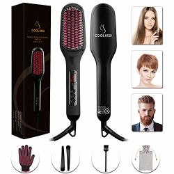 Ionic hair straightener brush by coolkesi Clearance