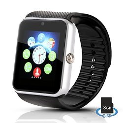 Hiwatch Bluetooth Smart Watch Android Phone Watch With 8GB Micro Sd Card Black Not Including Sim Card