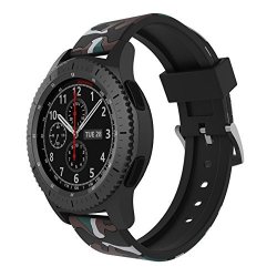 Rykimte Universal 22MM Smart Watch Band Silica Gel Wristband Wrist Bans Bracelet Replacement Strap For Pebble Time Steel moto 360 2ND Gen Watch samsung Gear S3