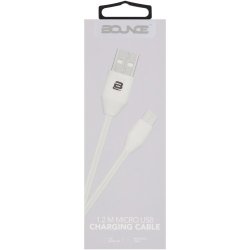 Bounce Cord Series Micro USB Cable White 1.2M