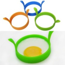 Clearance - Egg Fryer - Pancake Mold - Silicone - 2 Piece Set