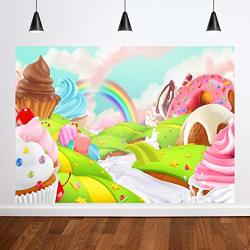 Fairy Tale 5X3FT Candy Photography Backdrops Candyland Birthday Party Decorations Vinyl Sweet Cartoon Background For Children