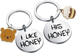 Couple Keychain Winnie The Pooh Honey Jar
