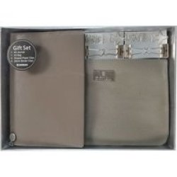 A5 Soft Journal & Bag Gift Set Grey