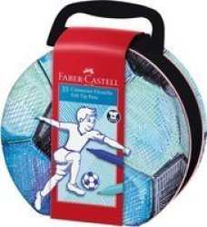 Faber-Castell Soccer Case Connector Felt Tip Pens Pack Of 33