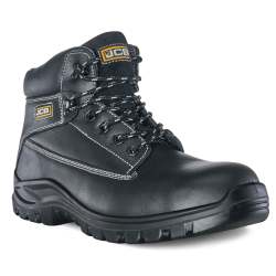 JCB Holton Hiker Black Steel Toe Men's Boot Including Free High Quality Work Gloves - 11