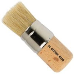 White Bristle Stencil Brush NO24 1 1 2