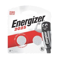 Energizer - Button Battery 3V 2025 2PACK - 3 Pack