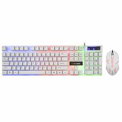 Tinffy Multicolor Gaming Wired Optical Mouse Keyboard Set For Laptop Computer Gamer Keyboard & Mouse Combos PC Accessories