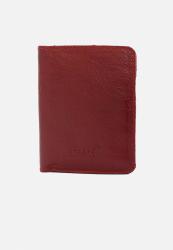 Leather Passport Holder - Burgundy