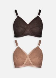 Lace Total Support Dd+ Non-wire Bras 2 Pack