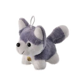 Stuffed Dog - Plush Toys - Husky - Grey & White - 15 Cm - 3 Pack