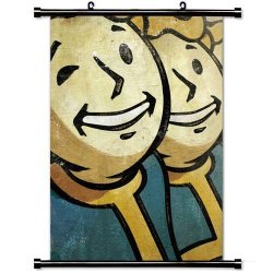 Gaming Wall Posters Fallout Online Fallout Interplay Entertainment Corp Home Decor Wall Scroll Poster Fabric Painting 23.6 X 35.4 Inch 60CM X 90 Cm