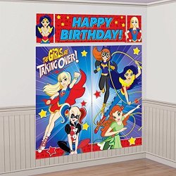 Dc Super Hero Girls Wall Poster Decorating Kit 5PC