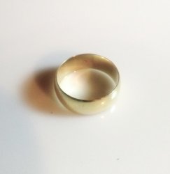 In Stock 9CT Solid Gold 3.8 Gram 7MM Wide Wedding Ring Size 7.75