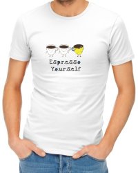 Espresso Yourself Mens T-Shirt - White Xx-large