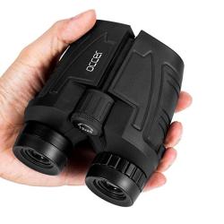 Occer 12X25 Compact Binoculars With Low Light Night Vision Large Eyepiece High Power Waterproof Binocular Easy Focus For Outdoor Hunting Bird Watching Traveling Sightseeing