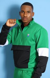 Pro Stars Men's Tracksuit - Black-green - Black-green XS