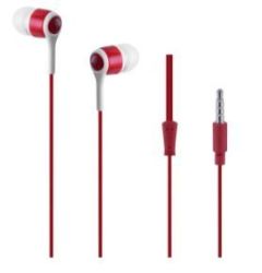 Swagger Series- Boxed Auxiliary Earphone With Mic- Red