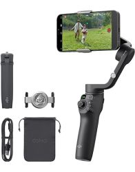 Osmo Mobile 6 OF200 Smartphone Gimbal Stabilizer 3 Axis Phone Gimbal Portable And Foldable Android And Iphone Gimbal With Shotguides Vlogging Stabilizer Youtube Tiktok Video Black