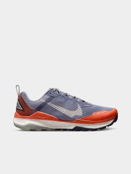 Nike Mens React Wildhorse 8 Grey red Trail Running Shoes