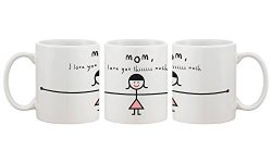 Love Mom I You This Much Coffee Mug