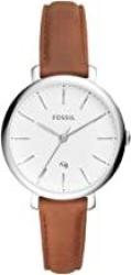 Fossil Women Jacqueline Stainless Steel And Leather Casual Quartz Watch ES4368