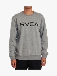 RVCA Men&apos S Big Grey Crew Sweater