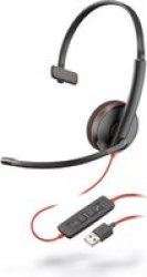 Polo Poly Blackwire C3210 Corded On-ear Headphones Black