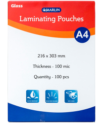 Office Essentials Laminating Pouches A4 100'S 75MIC