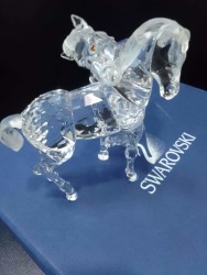 SWAROVSKI Double Horse Crystal Ornament