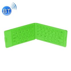 Kb201 Bluetooth 66 Keys Silicone Foldable Keyboard For Ipad Iphone Green