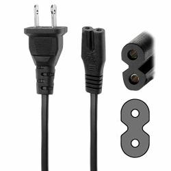 1.5 Meters 5FT 2-PRONG Fig 8 Ac Power Cable Cord For Compatible With Pioneer CDJ-850-W Dj Performance Multiplayer