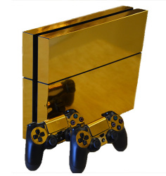 Skin-nit Decal Skin For Ps4: Gold Metal Textured