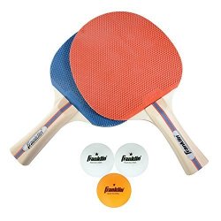 Franklin Sports Table Tennis Paddle Set With Balls - 2 Player Paddle Kit With Table Tennis Balls