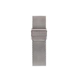 Colton James Mesh Strap For Black space Grey 42MM Apple Watch - Silver