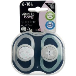 Vital Baby Soothe Airflow Night Soother 6-18M 2 Pack