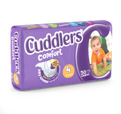 Cuddlers Comfort Nappies Size 4 Pack of 50