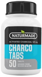 Activated Charcoal Tabs 125MG 50'S