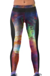 Diva Range Fancy Galaxy Print High Stretch Yoga Leggings - S m l