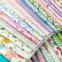 Flic-flac Quilting Fabric Squares 100% Cotton Precut Quilt Sewing Floral Fabrics For Craft Diy 10 X 10 Inches 60PCS