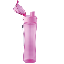 500 Ml Colourful Flip Top Water Bottle - Pink