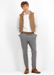 Tapered Slim Fit Stretch Flat Front Suit Trousers