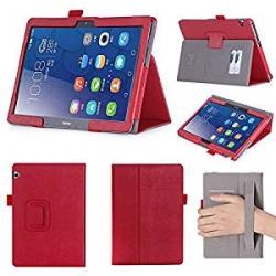 Isin Tablet Case Series Premium Pu Leather Case Stand Cover For Huawei Mediapad T3 10 T3 9.6 Red