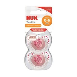Nuk Silicone Trendline Soother Size 1 0 - 6 Months