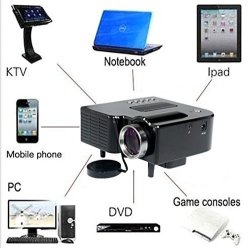 Projector LED Home Cinema MINI 1080P HD USB Theater HDMI Multimedia Tv Vga Av Sd Lot PC Lcd