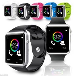 A1 Smart Watch Smartwatch And Cell Phone - Black White Red Blue