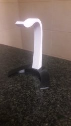 Swan 3D Printing Headphone Stand 2 - White