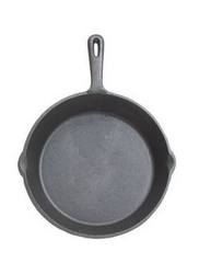 Kitchen Craft Deluxe Round Plain Cast Iron Grill Pan 24cm
