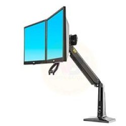 Interactive Dual Desk Monitor Mount F27 - Black
